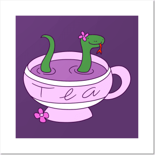 Snake Tea Posters and Art